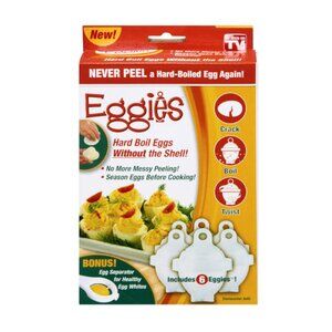 As Seen On TV - Eggies Egg Cookers (6-Pack) White